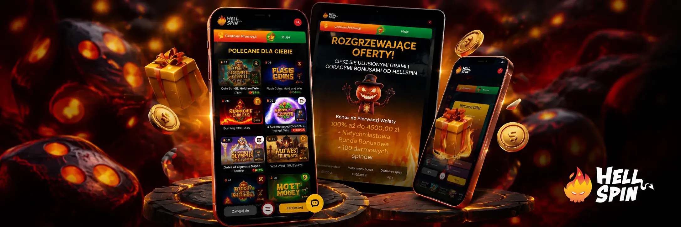 Aplikacja mobilna HellSpin